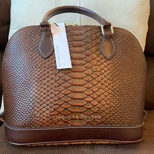 Dooney & Burke Python Embossed Handbag - new!